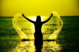 girl in water