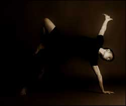 man doing yoga