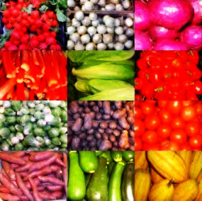 raw vegetables