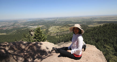 view from Royal Arch, Boulder